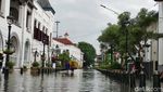 Penampakan Banjir yang Merendam Kota Lama Semarang