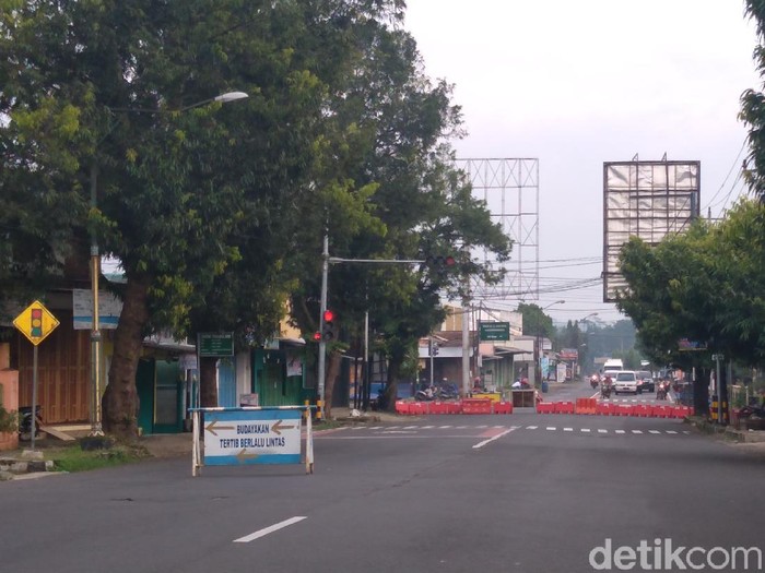 Suasana Purbalingga saat Jateng di Rumah Saja, Sabtu (6/2/2021).