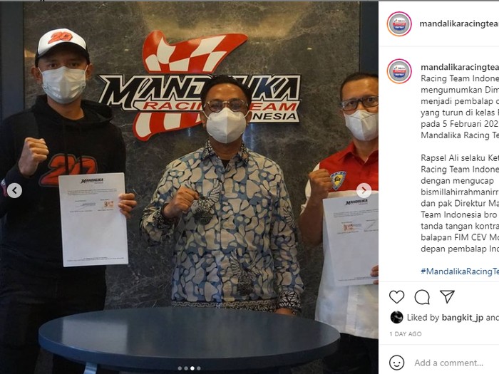 Dimas Ekky jadi pebalap Mandalika Racing Team Indonesia
