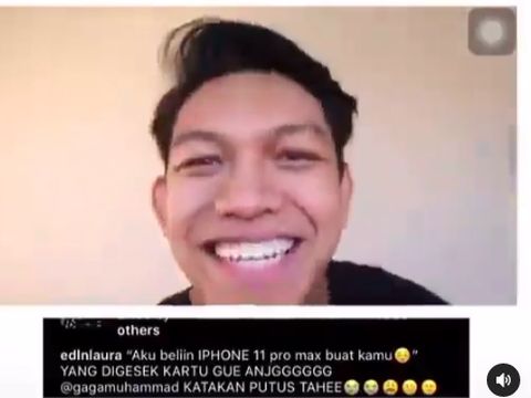 Gaga Muhammad beli iPhone pakai kartu kredit Laura Anna