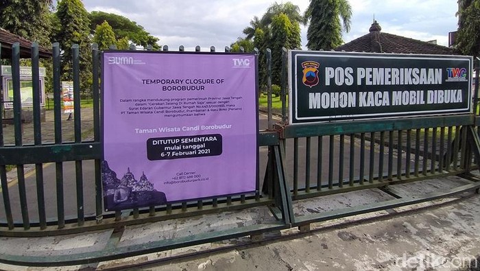 Gerakan Jateng di Rumah saja, Candi Borobudur Sepi