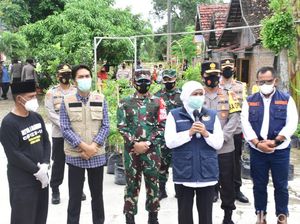 Khofifah Cek Kampung Tangguh Jelang PPKM Mikro Madiun Raya