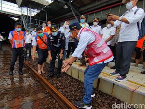 Tinjau di ST Tawang, Menhub Buat Langkah Antisipasi Banjir