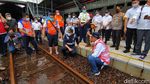 Menhub Tinjau Stasiun Tawang yang Kebanjiran