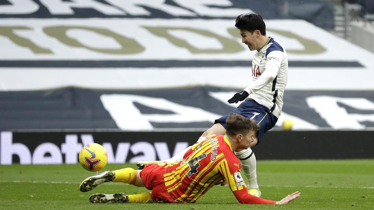 Tottenham Hotspur lepas dari rangkaian hasil negatif usai mengalahkan West Bromwich Albion. (Foto: Getty Images/Pool)