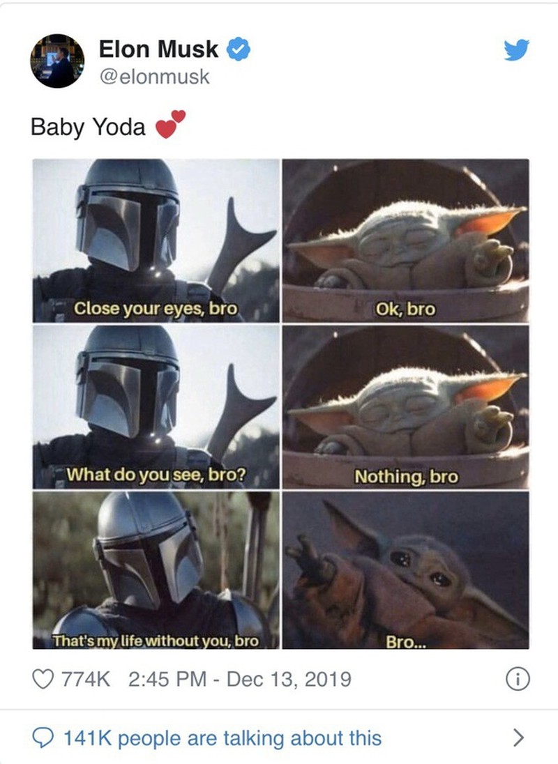 Elon Musk sering menuliskan tweet yang kocak dan bikin orang yang melihatnya tertawa. Berikut ini contoh-contohnya.