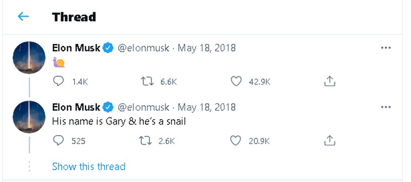Elon Musk sering menuliskan tweet yang kocak dan bikin orang yang melihatnya tertawa. Berikut ini contoh-contohnya.