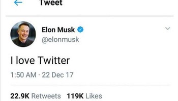 Begini deh kelakuan orang kelewat kaya raya, kalau bisa semuanya dibeli deh. Foto: Twitter/@elonmusk