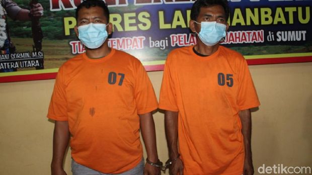 2 anak buah bandar sabu di Labuhanbatu ditangkap. Mereka ditembak karena melawan (Ahmad FIM/detikcom)