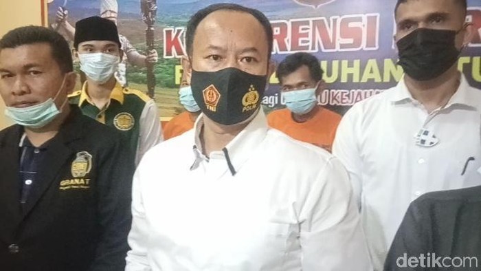 2 anak buah bandar sabu di Labuhanbatu ditangkap. Mereka ditembak karena melawan (Ahmad FIM/detikcom)