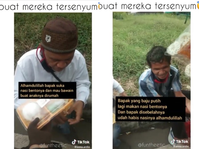 Inpiratif! Wanita Ini Rutin Berbagi Makanan untuk Orang yang Membutuhkan