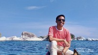 Lautan dan bebatuan di pulau Belitung