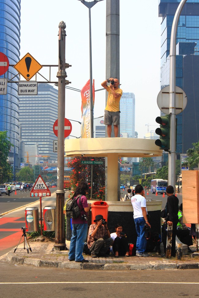 Bundaran HI di Hari Minggu