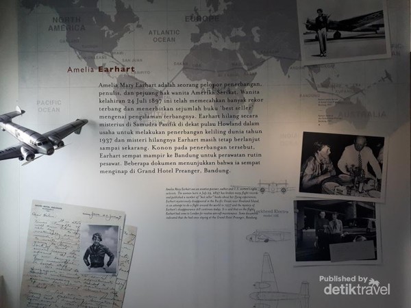 Amelia Earhart, seorang penerbang perempuan asal Amerika yang hilang secara misterius di Samudera Pasifik dalam usaha mengelelilingi dunia juga sempat bermalam di hotel bersejarah ini. Amelia Earhart, seorang penerbang perempuan asal Amerika yang hilang secara misterius di Samudera Pasifik dalam usaha mengelelilingi dunia juga sempat bermalam di hotel bersejarah ini.