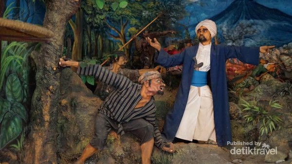 Diorama perjuangan Indonesia juga menjadi bagian dari koleksi Kraton