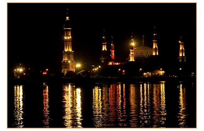 Islamic Centre Samarinda di Malam Hari