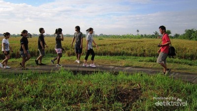 Jalan Santai di Desa Budaya Kertalangu, Bali