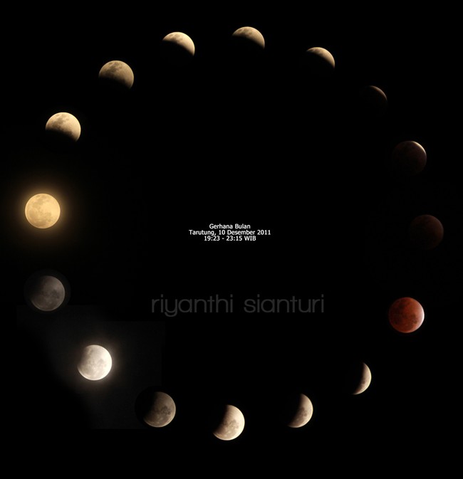 Mengabadikan Gerhana Bulan di Tarutung, Sumatera Utara