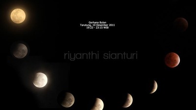 Mengabadikan Gerhana Bulan di Tarutung, Sumatera Utara