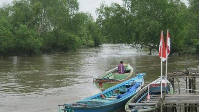 Merah Putih Berkibar di Desa Terpencil Kalimantan
