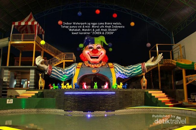 Sirkus Waterplay, Indoor Waterpark Bertema Sirkus di Bekasi