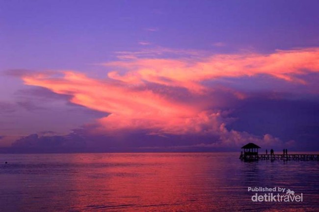 Sunset yang Luar Biasa Indah di Togean