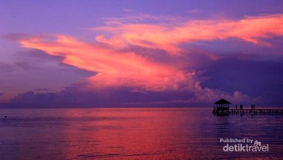 Sunset yang Luar Biasa Indah di Togean