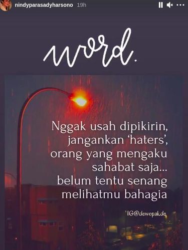 Nindy Ayunda dibanting suami