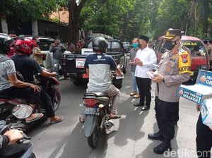 Peringati HPN, Polisi Gresik Gandeng Jurnalis Sosialisasi Prokes