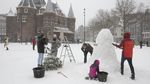 Potret Belanda Dilanda Badai Salju