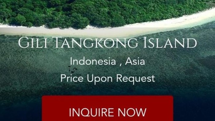 Pulau Indonesia dijual di situs Private Islands Inc.