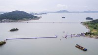 Proyek pulau ungu ini direncanakan pada tahun 2015. Tujuannya adalah untuk menciptakan desatinasi pulau yang menarik bagi wisatawan. (Shinan County Office)