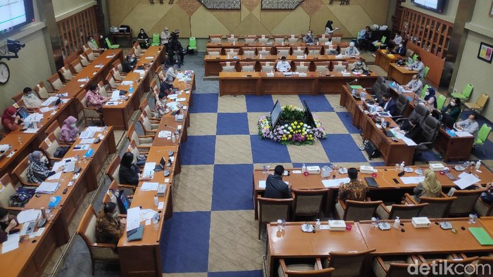 Rapat Komisi IX DPR (Matius Alfons/detikcom).