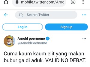Valid No Debat! Chef Arnold Tegaskan Dirinya Tim Bubur Tak Diaduk