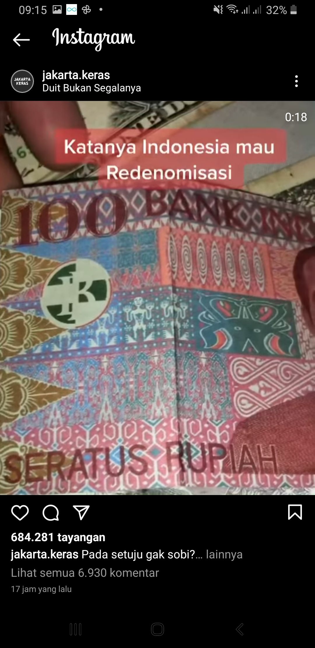 Viral Uang Redenominasi Rp 100 Bergambar Jokowi