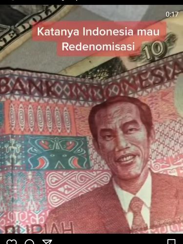 Viral Uang Redenominasi Rp 100 Bergambar Jokowi