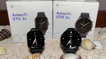Jam tangan pintar terbaru ini adalah Amazfit GTR 2e dan GTS 2e yang pertama kali hadir di event Consumer Electronic Show (CES) 2021 (Fitraya Ramadhanny/detikINET)