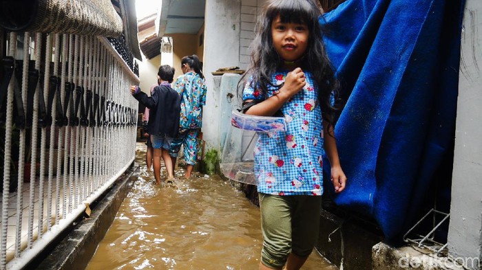 Banjir di Cimahi, Selasa (9/2/2021).