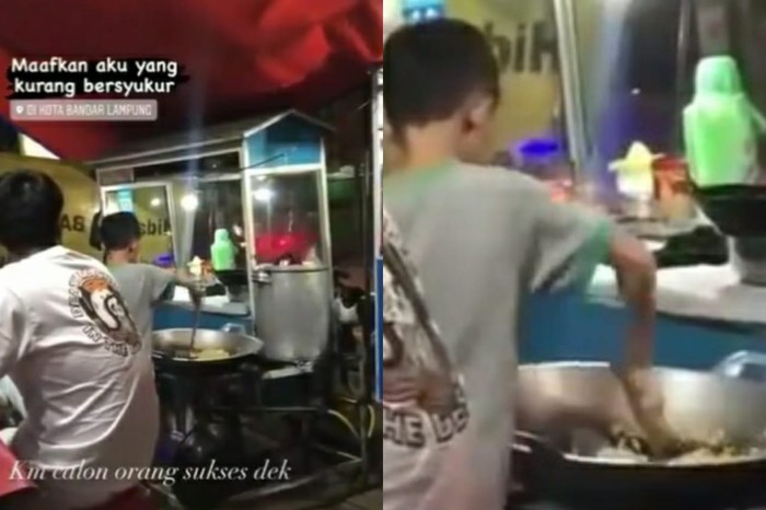 bocah jualan nasi goreng di lampung