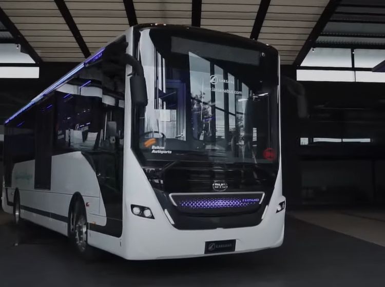 Penampakan Bus Listrik Karoseri Laksana, Calon Armada Transjakarta