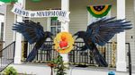 Foto: Karnaval Mardi Gras dalam Bentuk Menghias Rumah