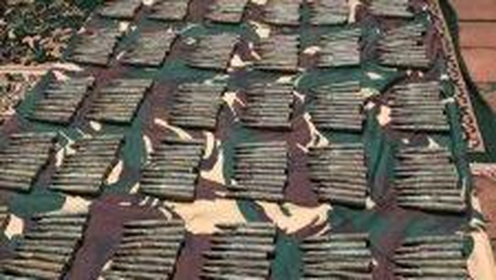 Penampakan 1.201 amunisi aktif peninggalan pasukan Gurkha dan Inggris di Kaltara