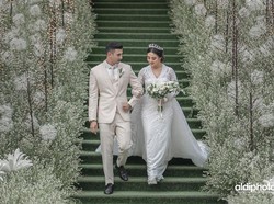 Foto: Margin Wieheerm Anggun Bak Putri Salju saat Dinikahi Ali Syakieb