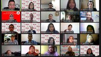 Sompo Environment Foundation melepas 20 mahasiswa angkatan ketiga yang terpilih untuk ikut serta dalam program Magang Pembelajaran LSM di Indonesia melalui daring, Selasa (10/2). Foto: dok. Sompo