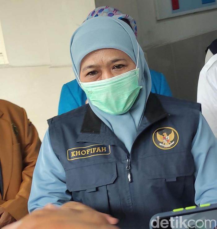Gubernur Jatim Khofifah Indarparawansa dan Bupati Lamongan Fadeli