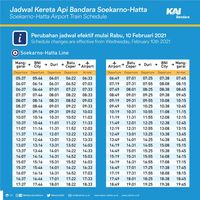 Catat! Ini Jadwal Terbaru Kereta Bandara Soetta