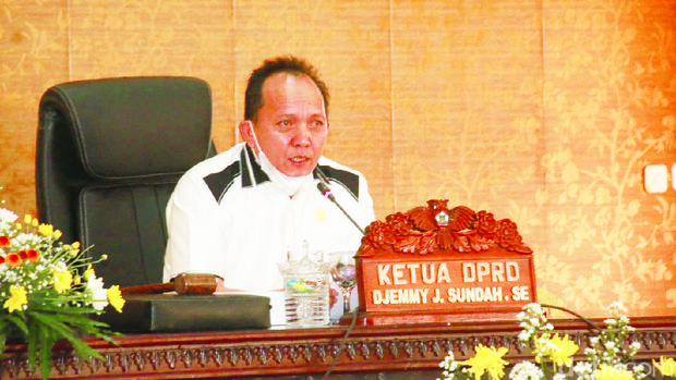 Ketua DPRD Kota Tomohon Jimmy Sundah (Trisno Mais/detikcom)