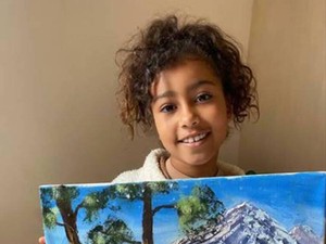 Kim Kardashian Ngamuk, Lukisan Karya North West Dihina