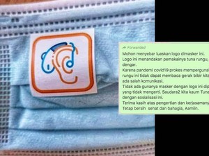 Menelusur Masker Berlogo Tunarungu yang Viral, Ternyata Berawal dari Sini