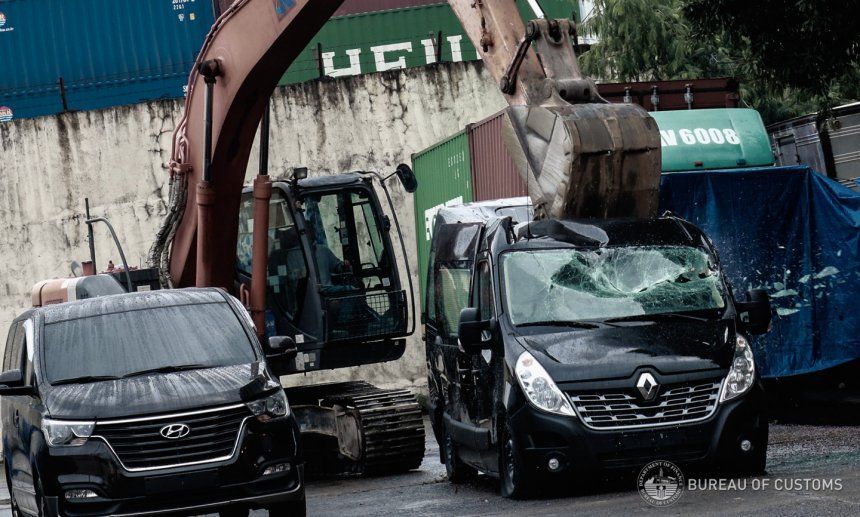 Mobil Selundupan di Filipina Dihancurkan